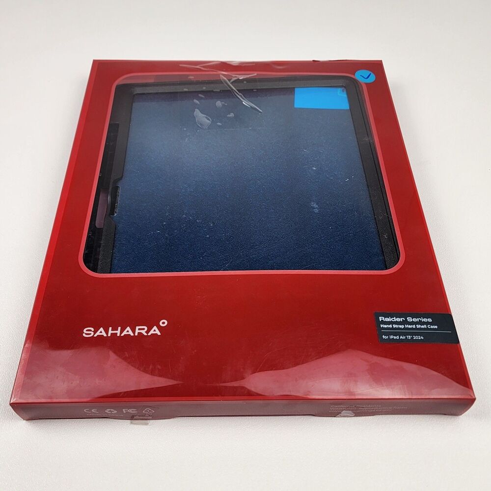SaharaCase Raider Case iPad Air 13” M2 M3 M4 Black Rugged TB00414